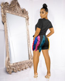 Fashion Color Tassel Shorts Two-Piece Set