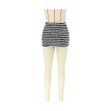 Striped All-match Sexy Casual Fashion Skirt