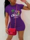 New Ladies Printed Tight Dress
