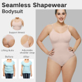 Plus Size Tummy Control Tight Seamless Open File Slimming Bodysuit