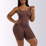 Large Size Postpartum Hip Lifting Seamless Sling Tummy Control Body Shaper Bodysuit