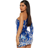 Sexy One-shoulder Slim Sequin Hip Dress