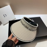 Fashionable Small Fragrant Rhinestone Light Luxury Braided Empty Top Hat
