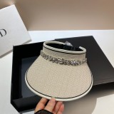 Fashionable Small Fragrant Rhinestone Light Luxury Braided Empty Top Hat
