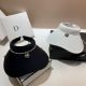 French Small Fragrance Pearl Camellia Empty Sun Hat