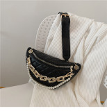 Fashion Rhombus Chain Messenger Waist Bag