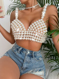 Hot Sale Sexy Fashion Pearl Camisole