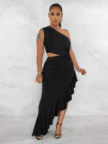 Sexy Fashion High Slit Hem Dress