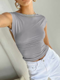 Sexy Backless Nylon Moisture Wicking Comfortable Breathable T-Shirt