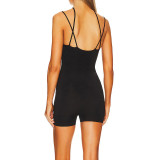Sling Fashion Backless Bottoming Casual Jumpsuit