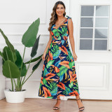 Hawaiian Beach Print Dress