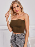 Summer Sexy Cropped Tube Top