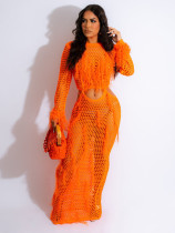 Sexy Hand-knitted Hollow Fringed Beach Dress