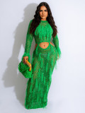 Sexy Hand-knitted Hollow Fringed Beach Dress