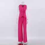 Fashion Casual Sleeveless Vest Trousers Two-piece Set