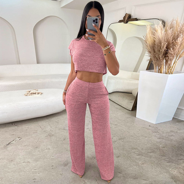 New Fashion Loose Navel Top Trousers Casual Suit