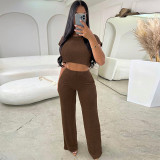 New Fashion Loose Navel Top Trousers Casual Suit