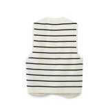 Trendy Urban Casual Knit Striped Vest