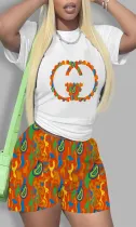 Fashion Print Casual Two-piece Set