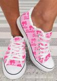 Casual Printed Letter Oversized Espadrilles