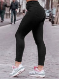Street Trendy Black Slim Jeans