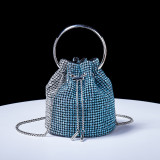Fashion Chain Shoulder Messenger Diamond Bucket Bag