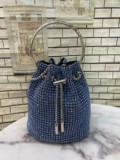 Fashion Chain Shoulder Messenger Diamond Bucket Bag