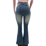 Autumn And Winter Women's Fashion Sexy Zipper Jeans