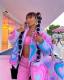 Fashion Casual Fluffy Love Street Jacket