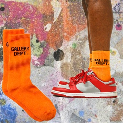 Autumn And Winter Graffiti Letters Street Sports Socks For Men And Women