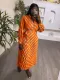 Striped Casual Women's Pleated Dress