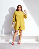 Loose And Casual Elegant Long-sleeved Dress