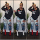Fashion Solid Color Letter Print Sweatshirt Hoodie