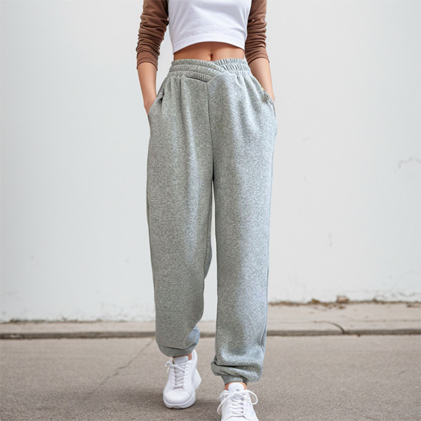 New Fashionable Autumn And Winter Cross-waist Loose Trousers