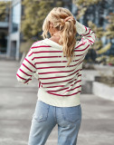 Casual Striped Sweater Soft Warm Top