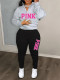 Printed Casual Sports Two-piece Set