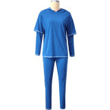 New Autumn And Winter Casual Sports Long-sleeved Trousers Two-piece Set
