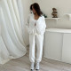 Fall And Winter Plus Velvet Stand-up Collar Sweatshirt And Leggings Casual Suit