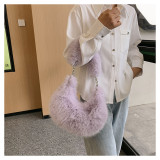 Popular Plush Shoulder Chain Crossbody Bag