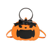 Fashionable Halloween Contrast Color Pumpkin Bag