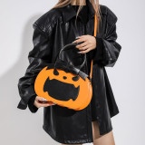 Fashionable Halloween Contrast Color Pumpkin Bag