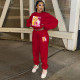 Autumn And Winter Barbie Printed Sweatshirt Two-piece Set
