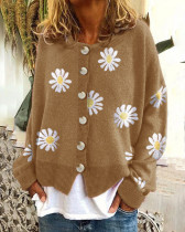 New Qiuju Embroidered Knitted Cardigan Sweater