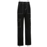 Casual Wide-leg Work Jeans