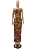 Sexy Leopard Print Separable Slim Dress