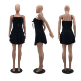 Casual Fashion Sexy Denim Suspender Dress