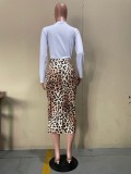 Fashion Women's Casual Fashion Leopard Print Casual Skirt