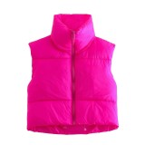 Fashionable Thin Down Cotton Thickened Warm Vest