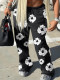 Autumn And Winter Plus Size Women's Printed Trousers