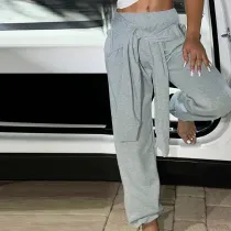 Stylish Pocket Casual Loose Sweatpants